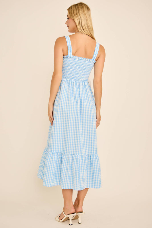 ๐ Diagonal Lace Sleeveless Midi Dress