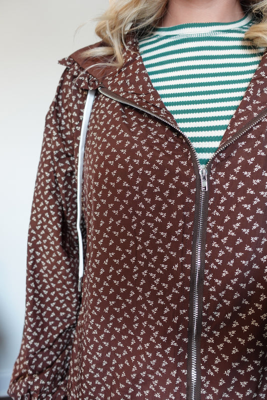 Floral Hooded Jacket