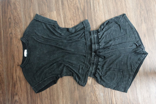 ◈ Ribbed Matching Set in Black