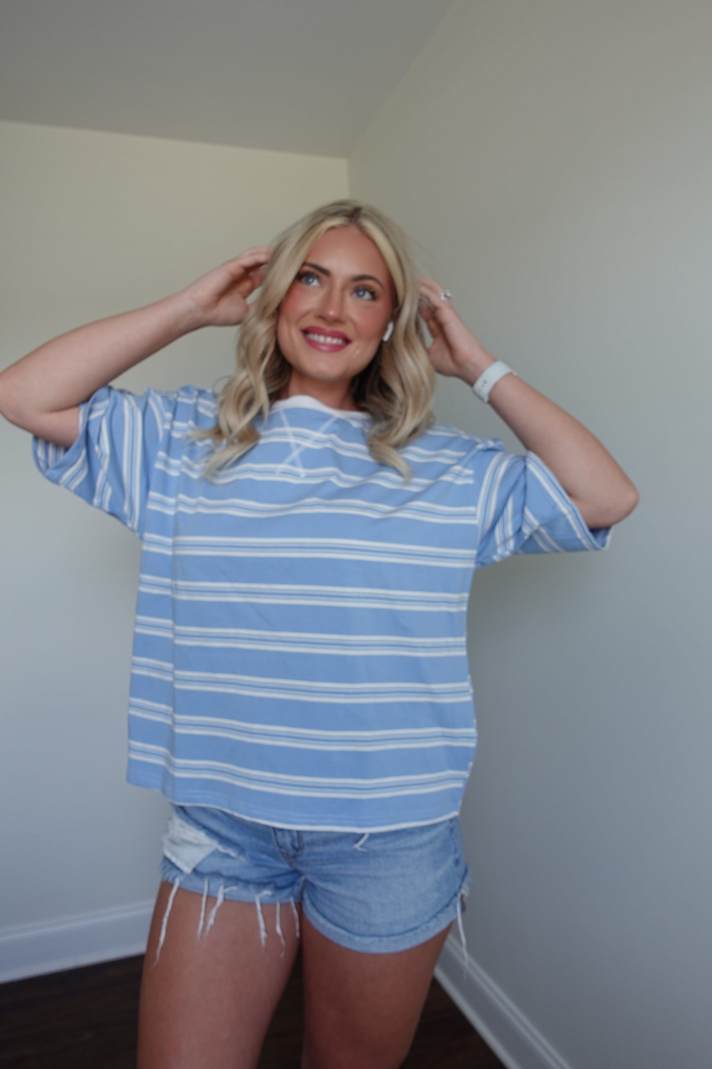 ⭐️ Americana Striped Oversized Tee - Last Piece