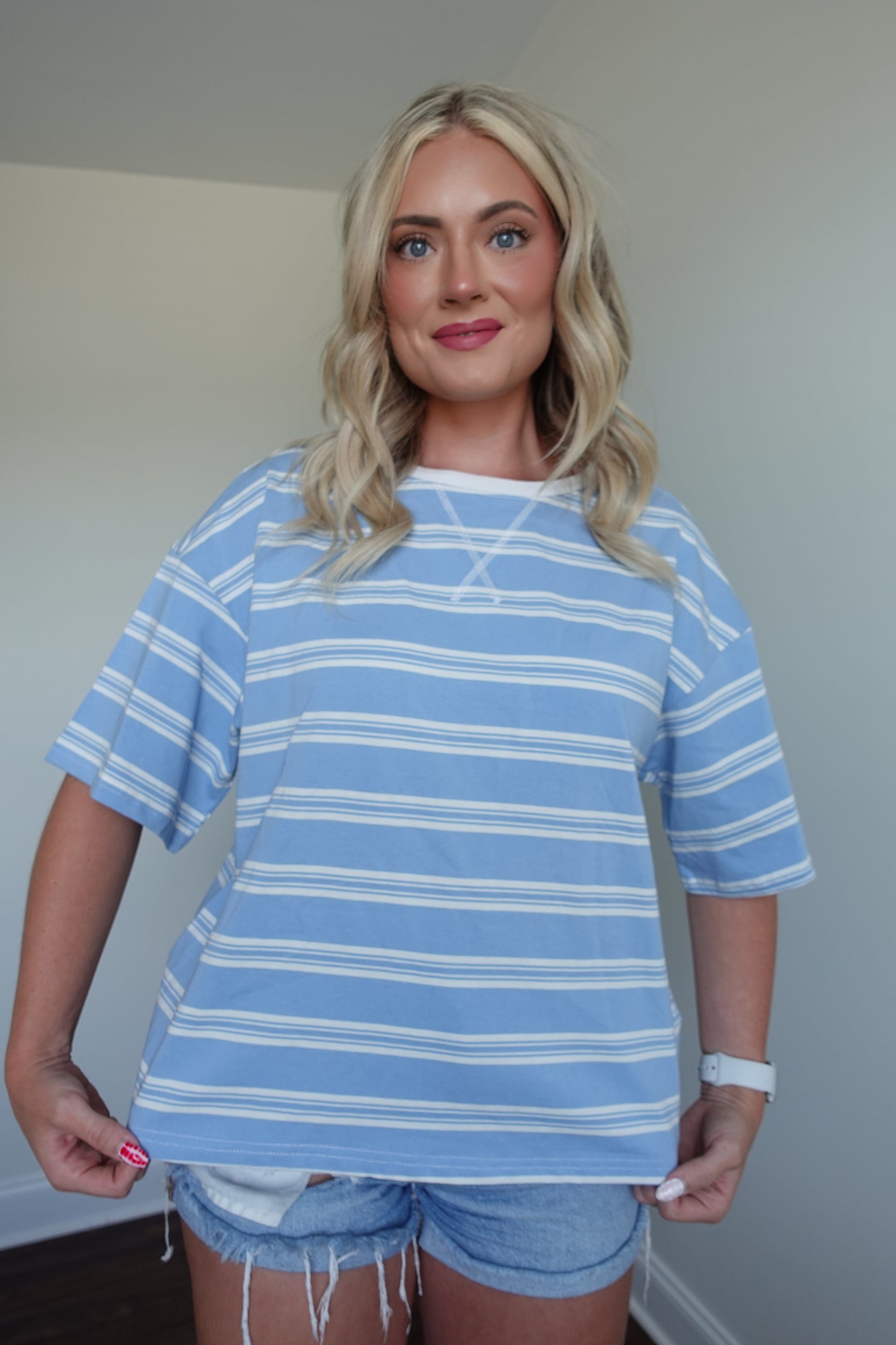 ⭐️ Americana Striped Oversized Tee - Last Piece