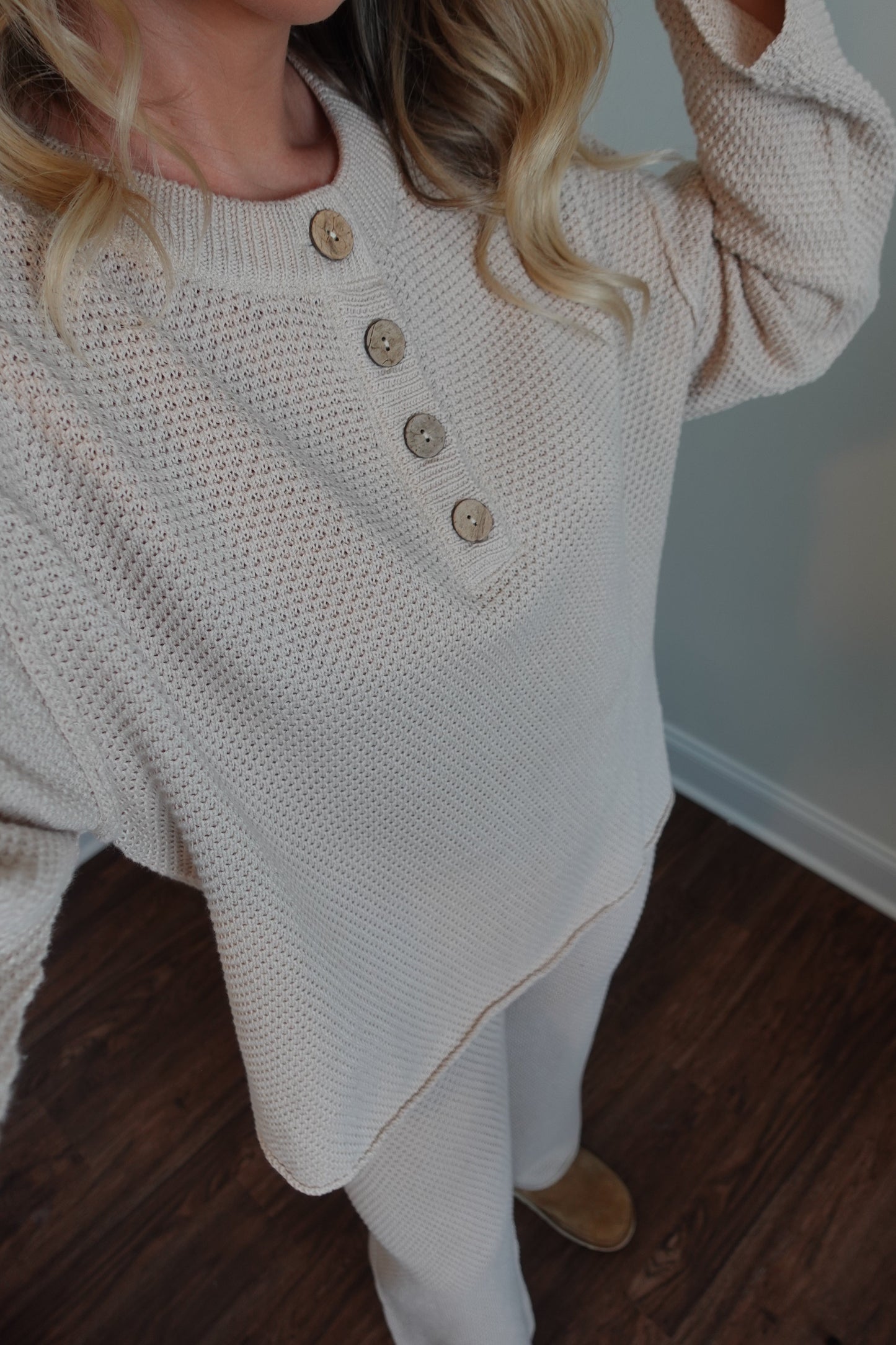 Waffle Knit Matching Set