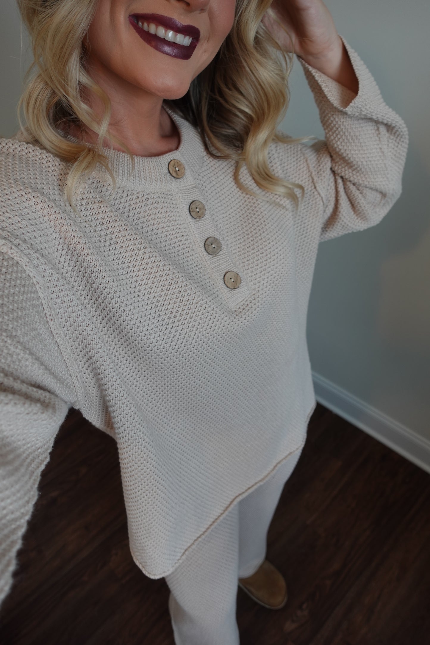 Waffle Knit Matching Set