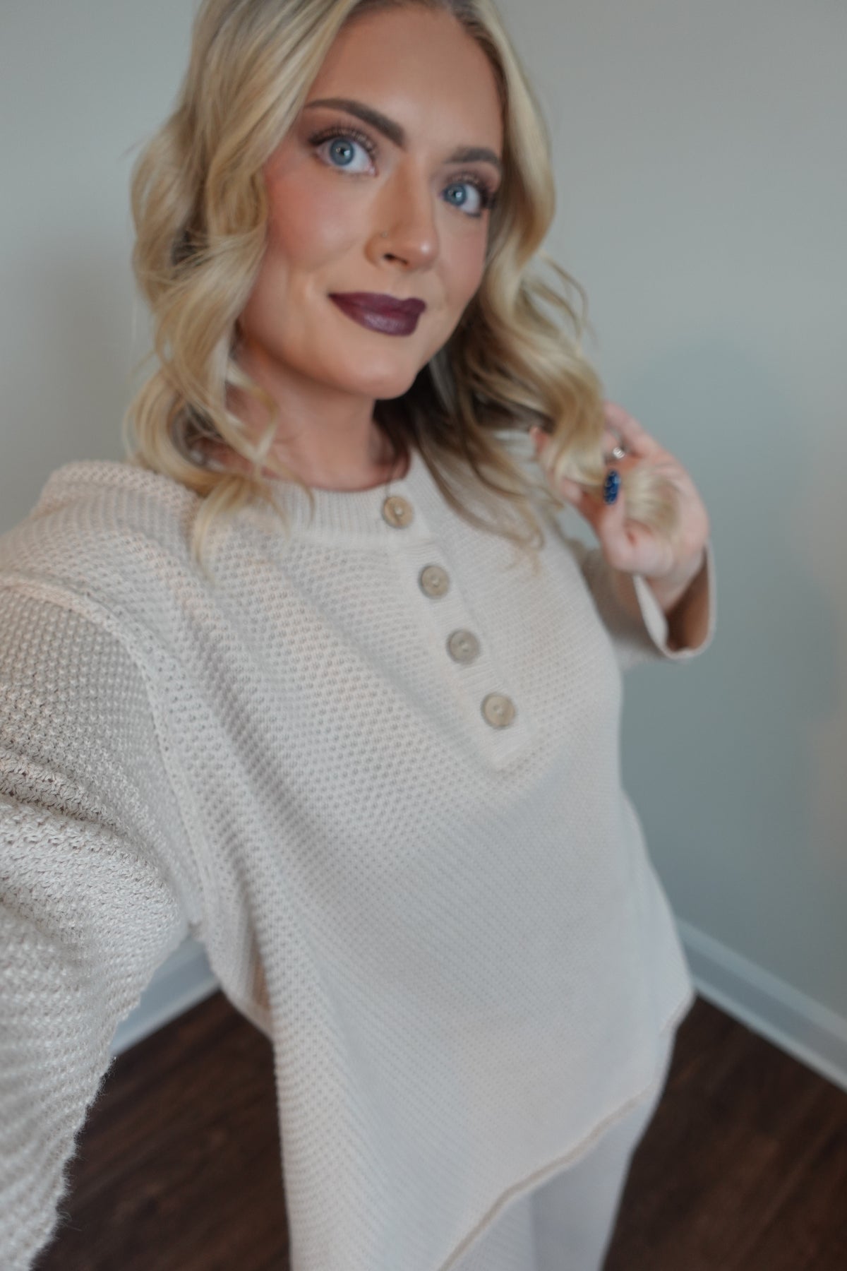 Waffle Knit Matching Set