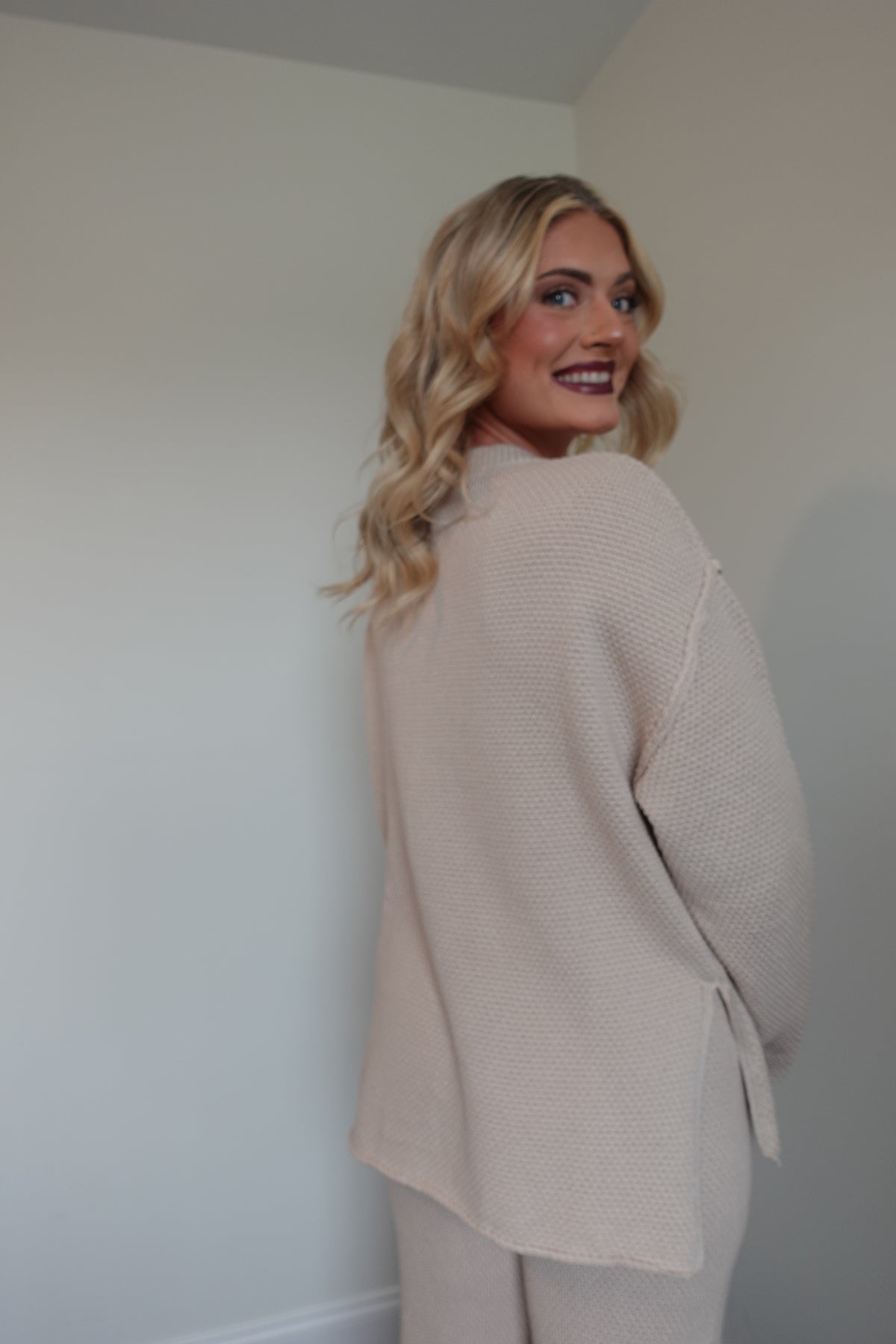Waffle Knit Matching Set