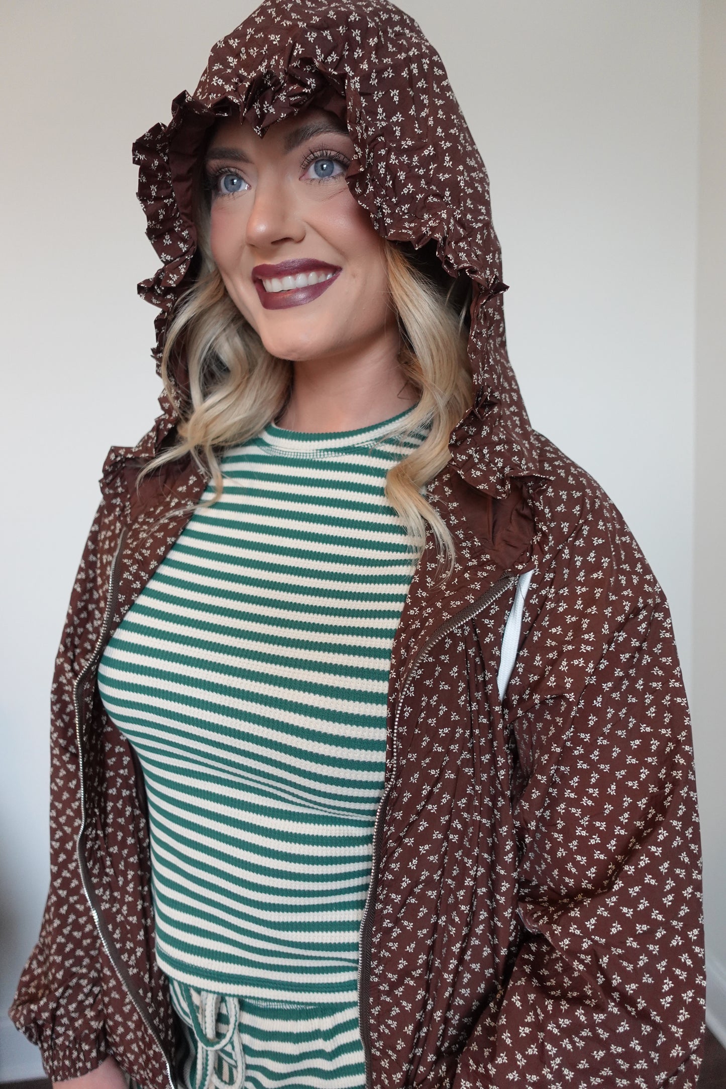 🌼 Floral Hooded Jacket